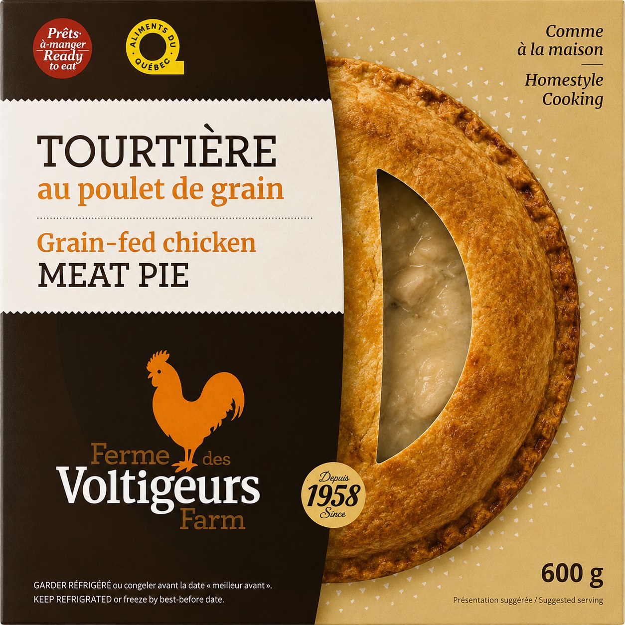toutiere au poulet ferme voltigeur 15.92$ dans met prep